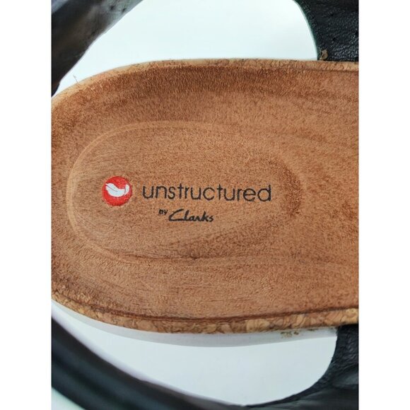 Unstructured By Clarks Women's Un Bali Black Sling Back Sandals Size 7.5M US - Picture 9 of 9